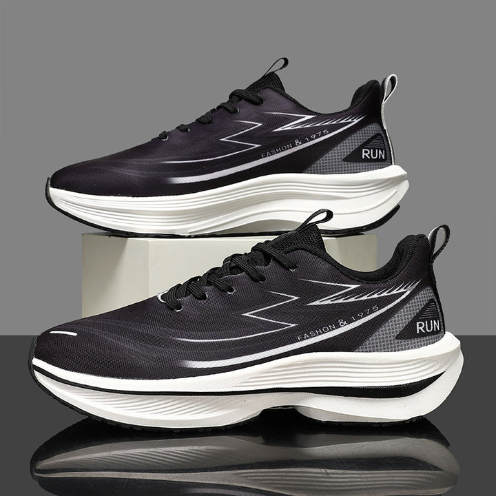Unisex gedämpfte Straßenlauf-Sneaker mit doppelschichtiger Komfort-Zwischensohle und reflektierenden Designstreifen – Norré