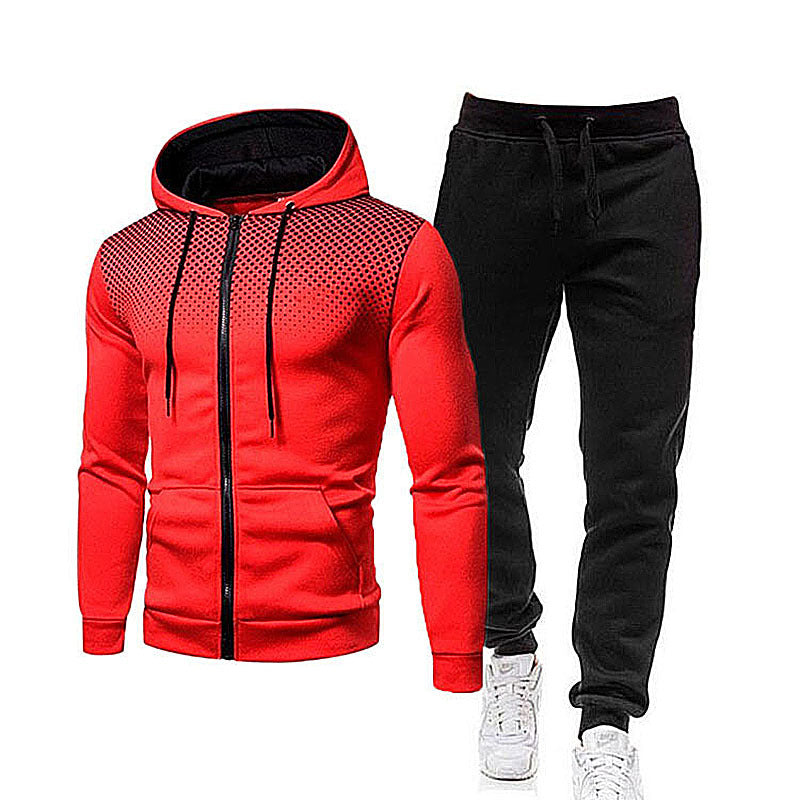 Herren sportliches Hoodie- und Jogginghose-Set mit atmungsaktiver Technologie Echoarchiv