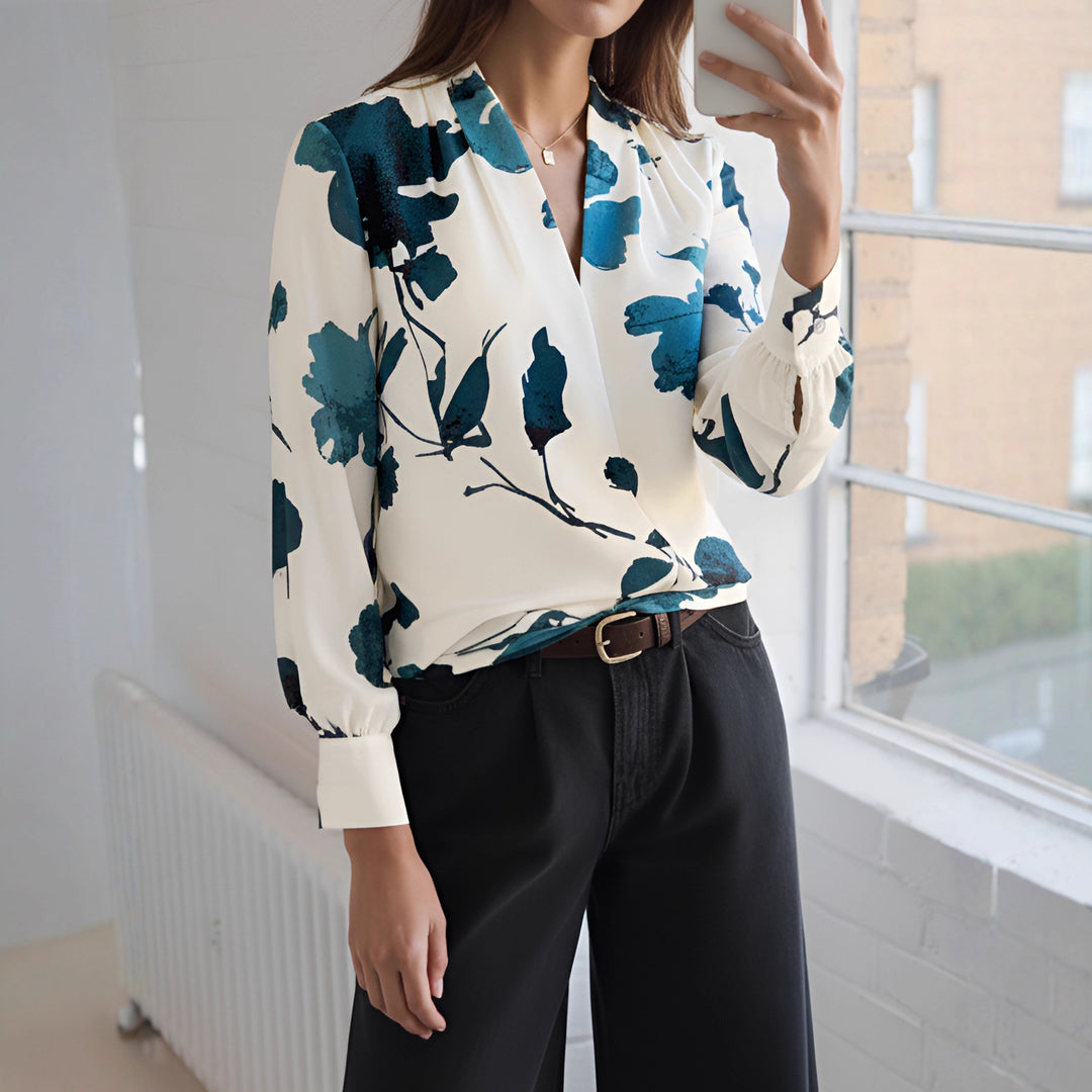 Damen Elegante Bluse mit floralem Muster Echo Archiv