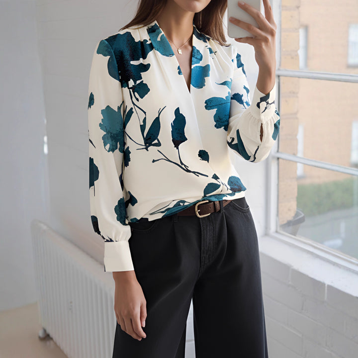Damen Elegante Bluse mit floralem Muster Echo Archiv