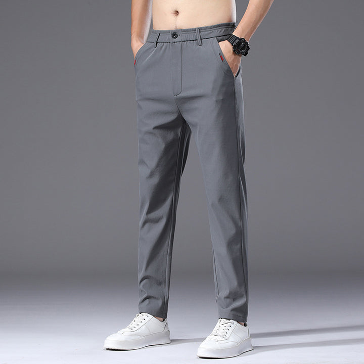 Herren modische und bequeme Chino-Hose mit elastischem Bund Echoarchiv