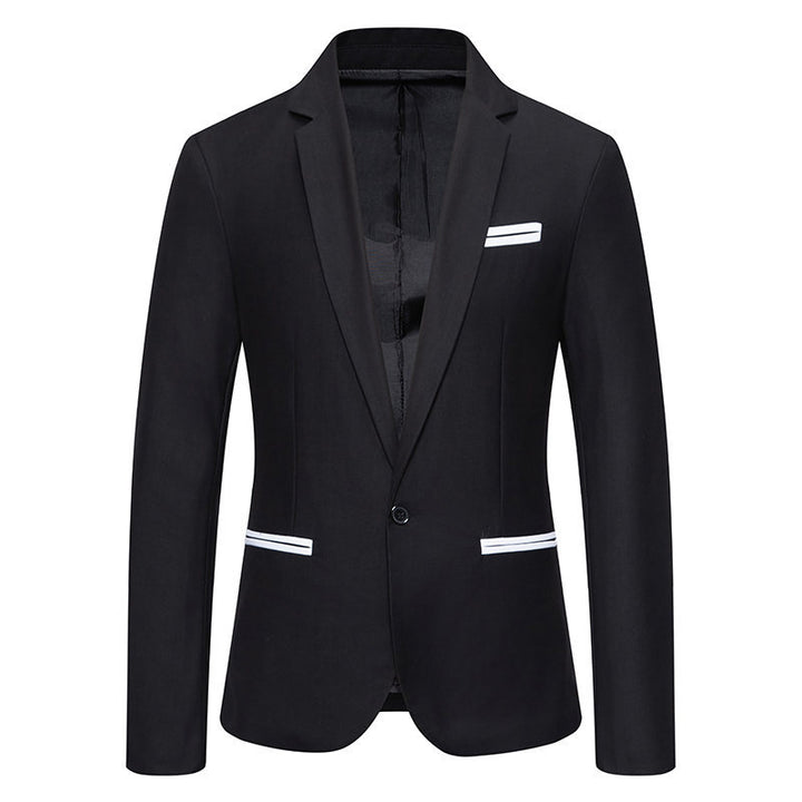 Herren Eleganter Blazer mit kontrastierenden Details Echoarchiv