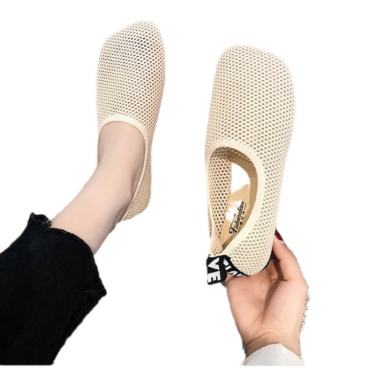 Damen Atmungsaktive Mesh-Slipper mit elastischem Einstieg und rutschfester Laufsohle Echo Archiv