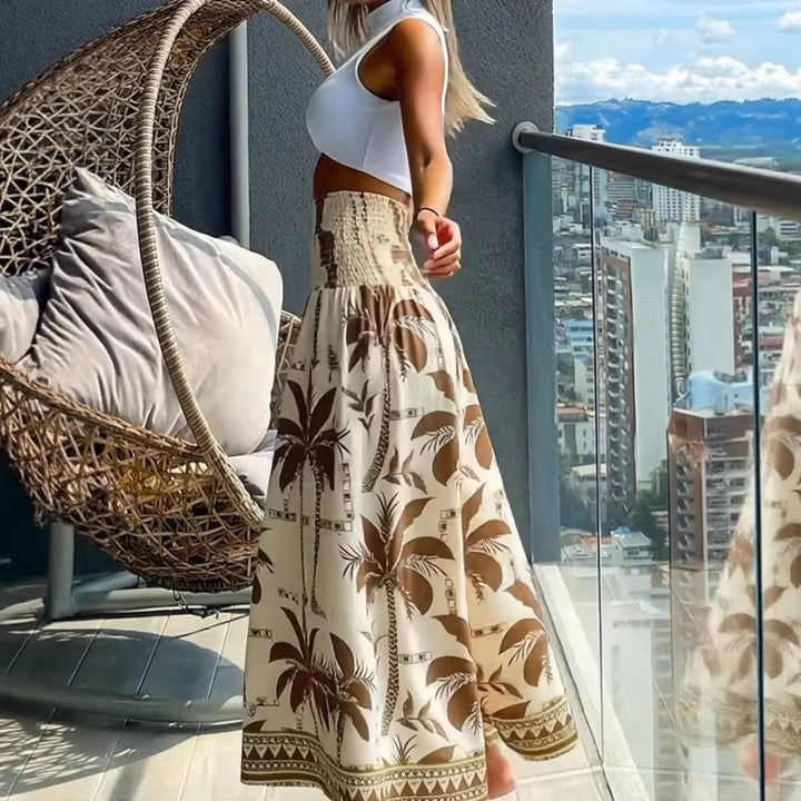 Damen Weit geschnittene Sommer-Hose Echo Archiv