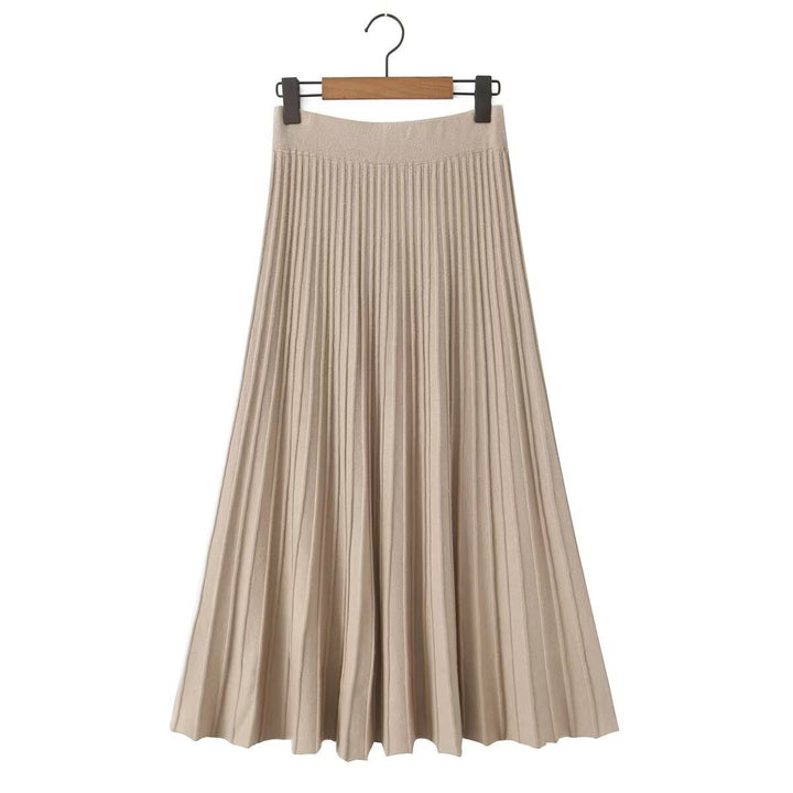 Damen Plissierter Maxi-Rock mit hohem Stretchbund Echo Archiv