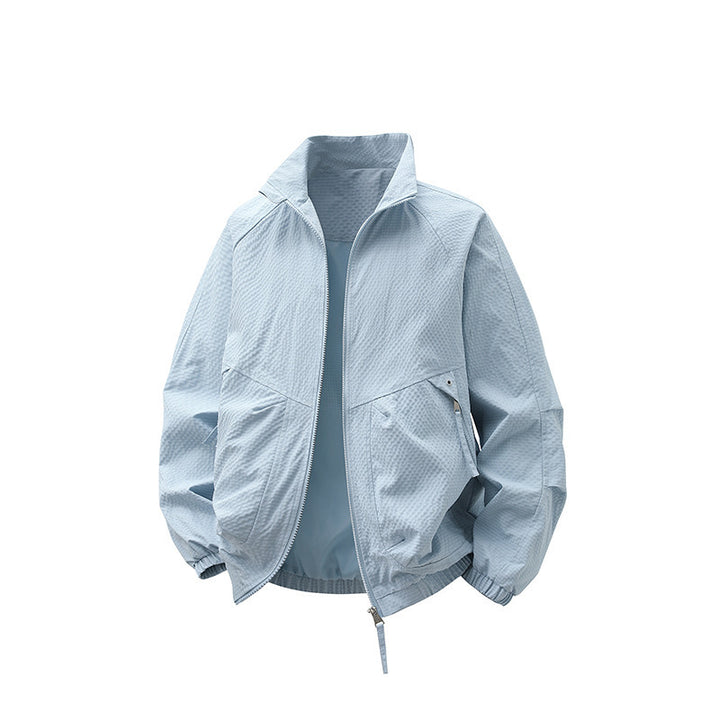 Herren Leichtgewichtige Windjacke mit hohem Kragen Echo Archiv