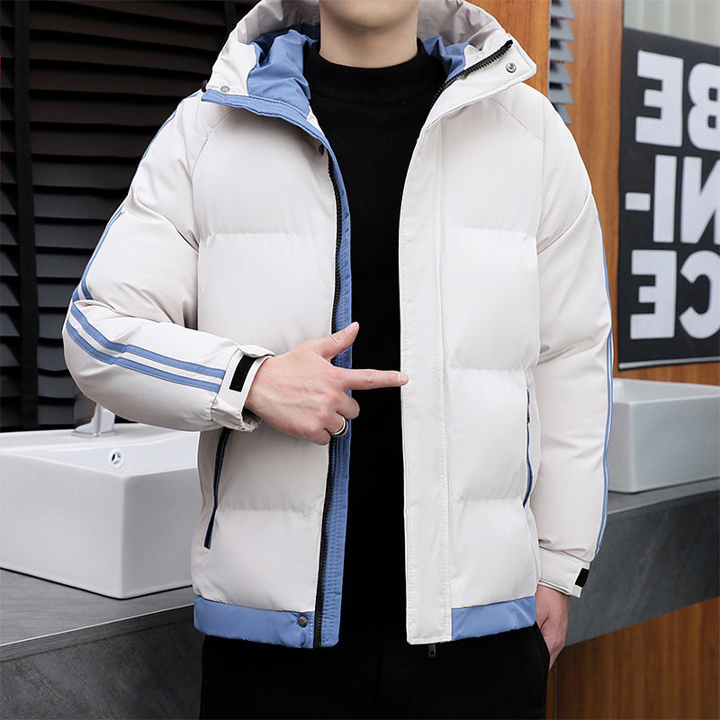 Herren Sportliche Daunenjacke mit hohem Kragen Echoarchiv