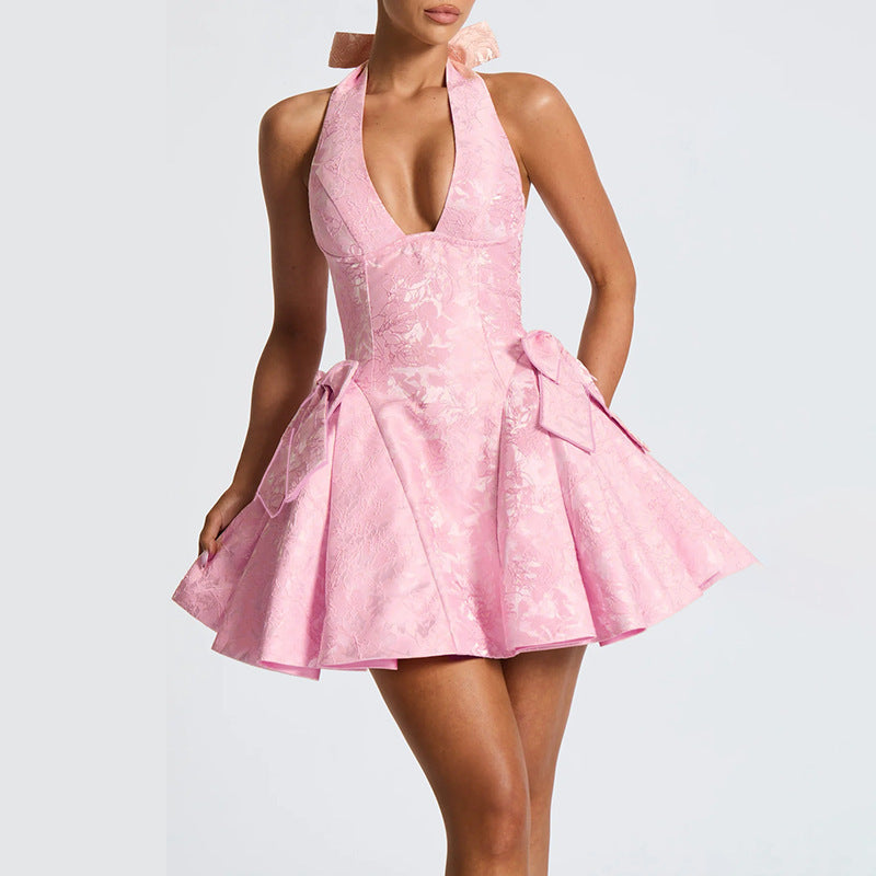 Damen Verspieltes Halterkleid mit raffinierten Schleifendetails Echo Archiv
