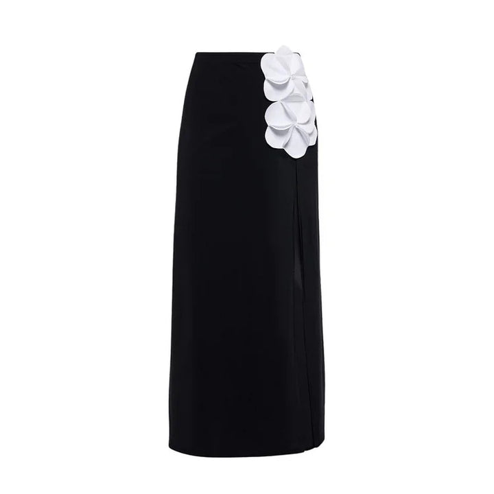 Damen Schwimmanzug mit floralem Oberteil und eleganter Maxi-Rock Echo Archiv