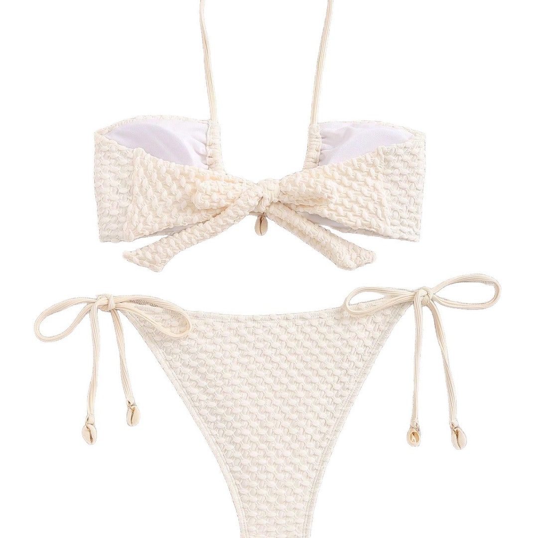 Damen Bandeau-Bikini mit elastischen Bindebändern Echo Archiv