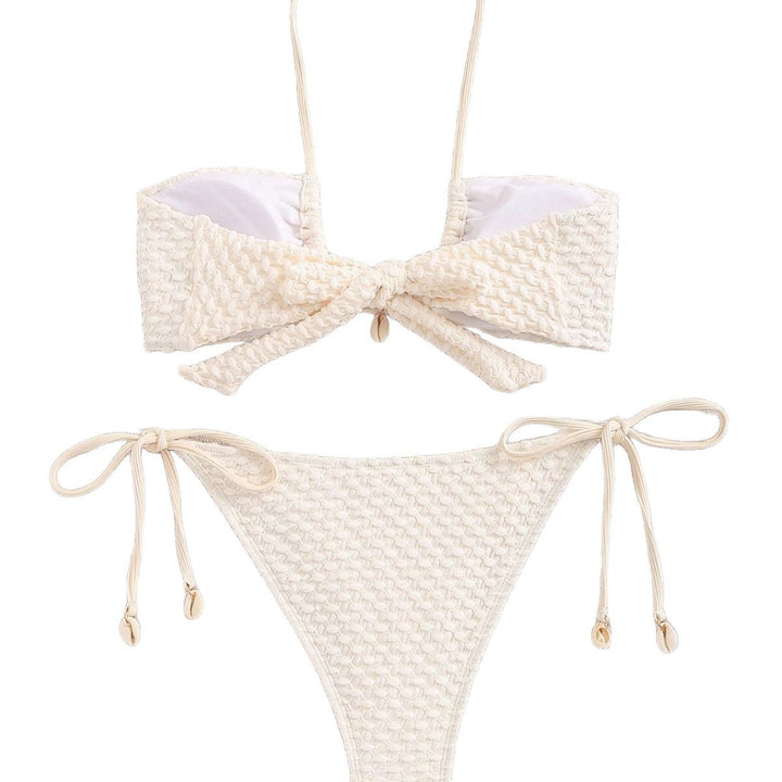 Damen Bandeau-Bikini mit elastischen Bindebändern Echo Archiv