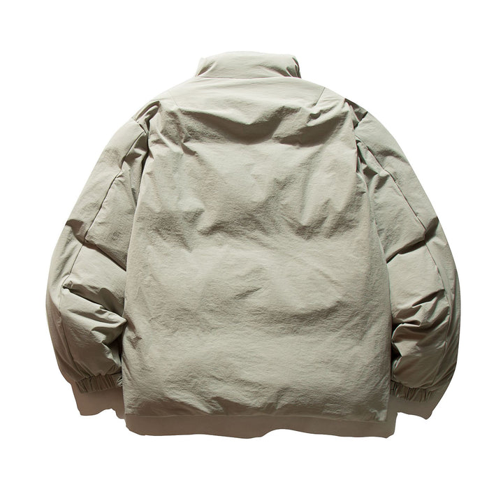 Unisex Boxy-isolierte Kurzjacke mit wattierter Füllung und hohem Stehkragen Echoarchiv