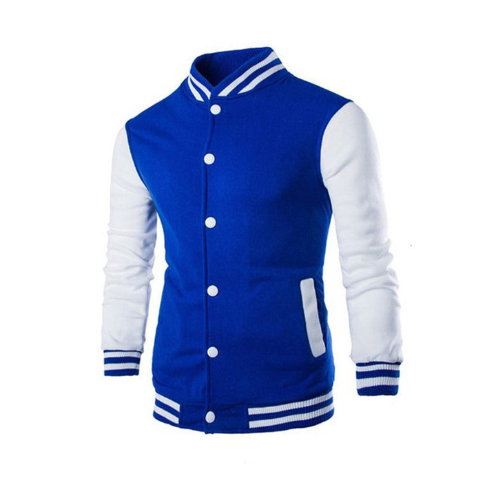 Herren nan klassische Collegejacke im Baseballstil mit kontrastärmeln und Rippbündchen Echo Archiv