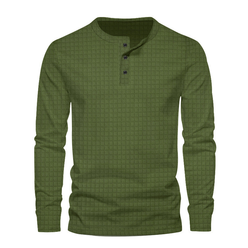 Herren Langarmshirt mit strukturiertem Design Echoarchiv