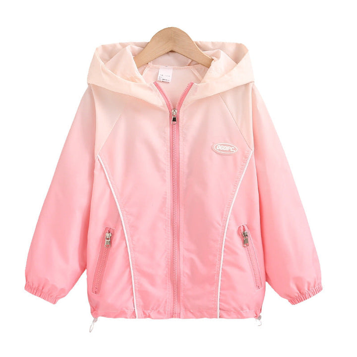 Damen nan leichte Übergangsjacke mit Kapuze elastischen Bündchen und Reißverschlusstaschen Echo Archiv