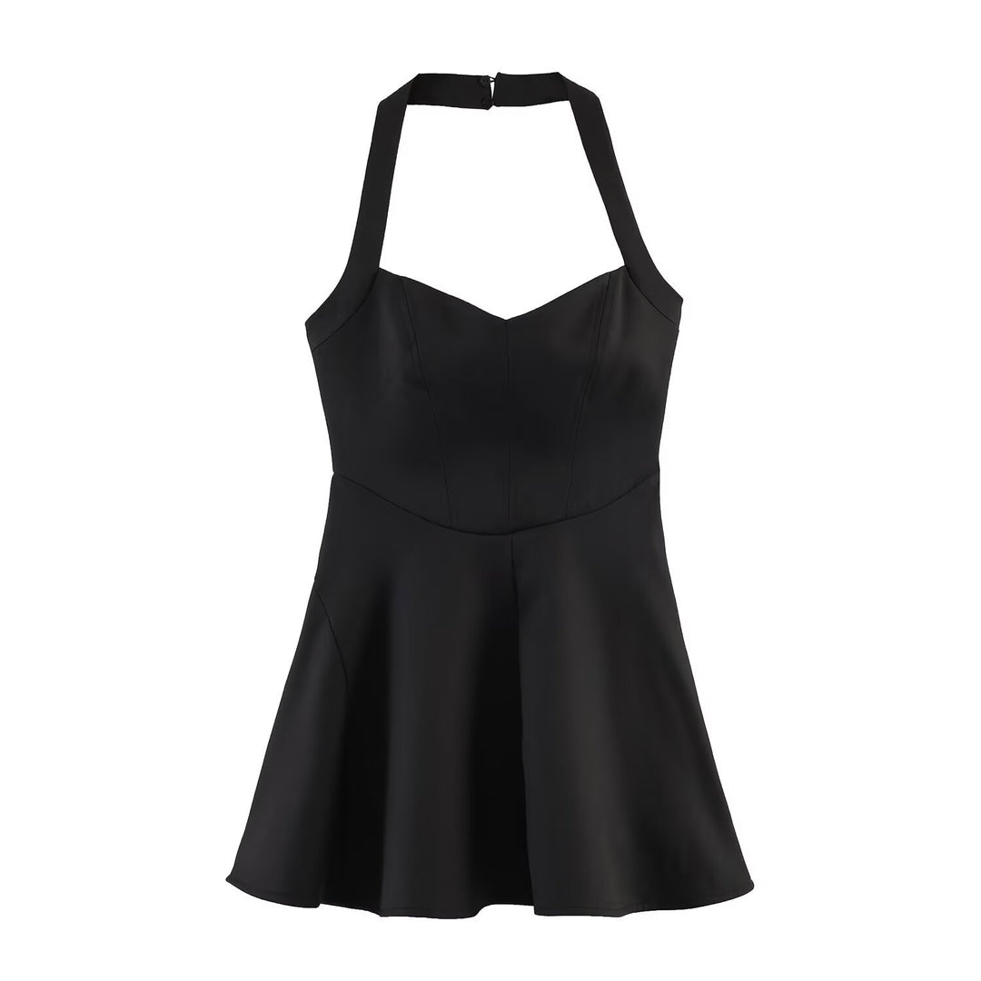Damen A-Linien Kleid mit Halterneck und figurbetonter Silhouette Echo Archiv