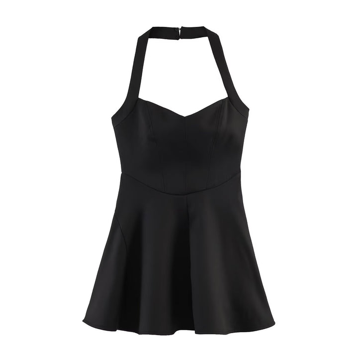 Damen A-Linien Kleid mit Halterneck und figurbetonter Silhouette Echo Archiv