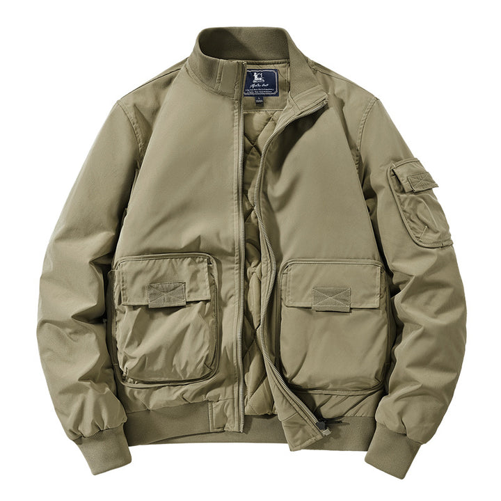 Herren Modische Bomberjacke mit zahlreichen Taschen Echo Archiv