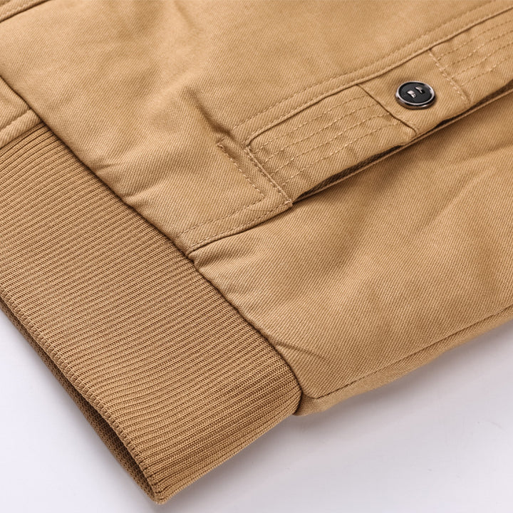 Herren Military-Canvas-Blouson mit hochwertiger Thermofütterung, Pattentaschen und Rippbündchen Echo Archiv