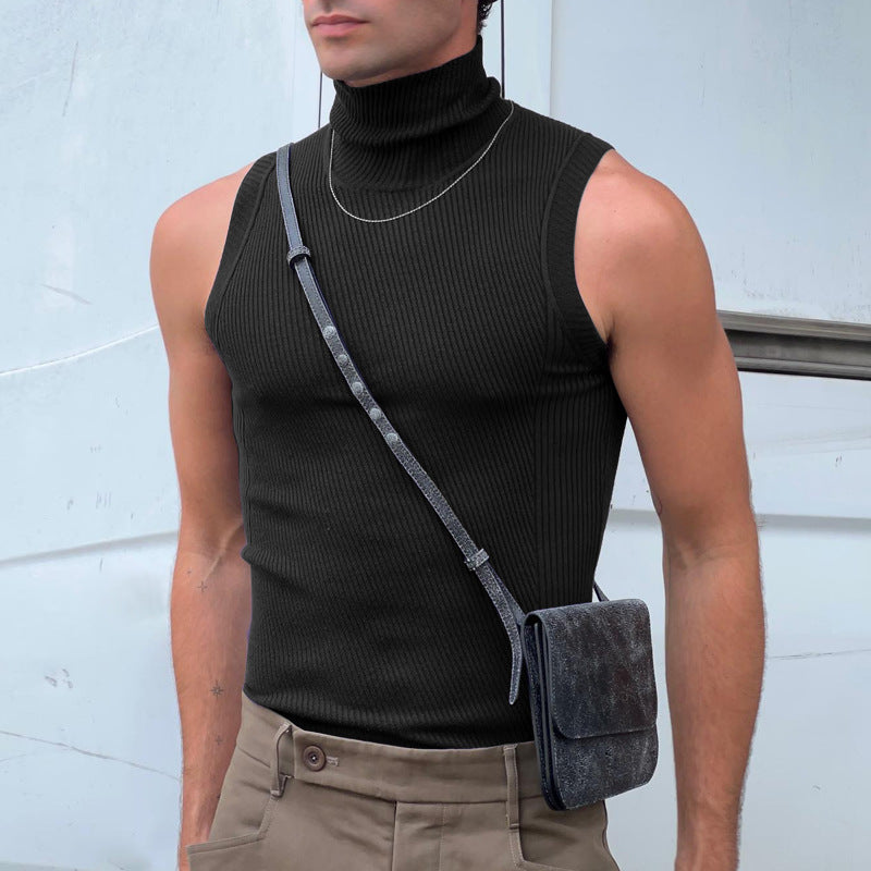 Damen ärmelloses Sporttop mit hochziehbarem Kragen Echoarchiv