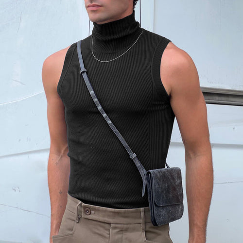 Damen ärmelloses Sporttop mit hochziehbarem Kragen Echoarchiv
