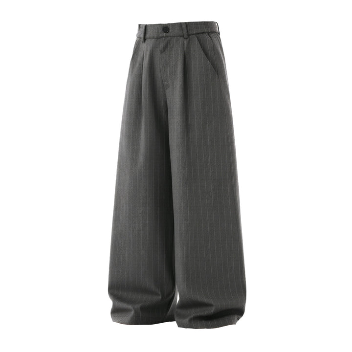 Damen Weite High‑Waist Plissee-Anzughose mit Nadelstreifen und Bundfalten Echo Archiv