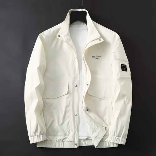 Herren Funktionale Fieldjacke mit Stehkragen, Armtasche und Pattentaschen Echo Archiv