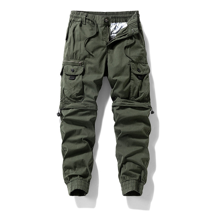 Herren Cargo-Jogginghose im Utility-Stil mit Elastikbund, Kordelzug und Multifachtaschen Echo Archiv