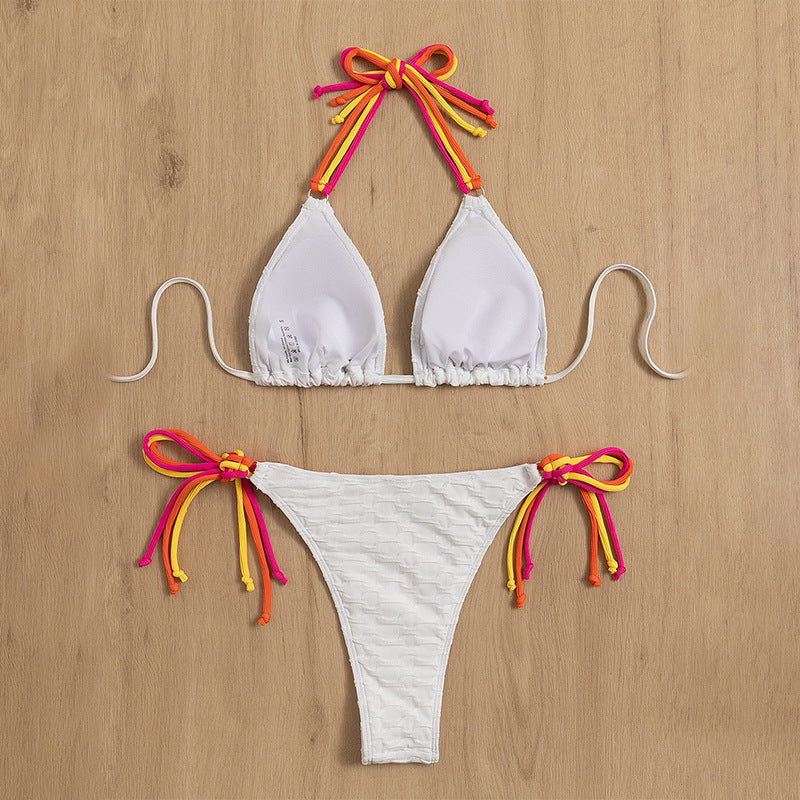 Damen Triangel-Bikini mit verspielten Bindedetails Echo Archiv