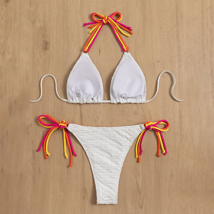 Damen Triangel-Bikini mit verspielten Bindedetails Echo Archiv