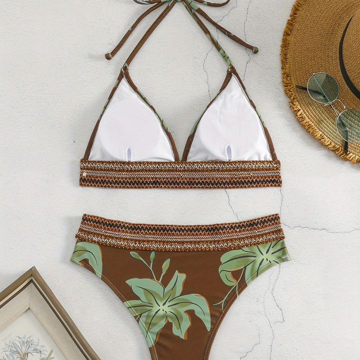 Damen Triangel-Bikini mit floralem Muster und komfortablem Tragekomfort Echo Archiv