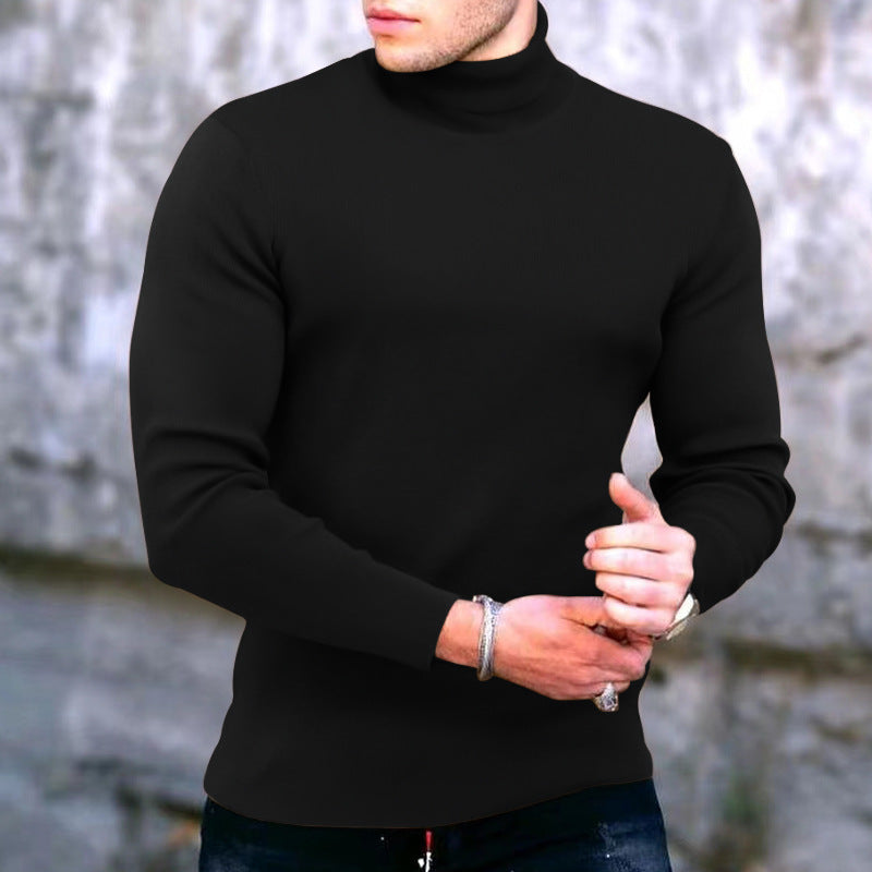Herren eleganter Rollkragenpullover Echoarchiv