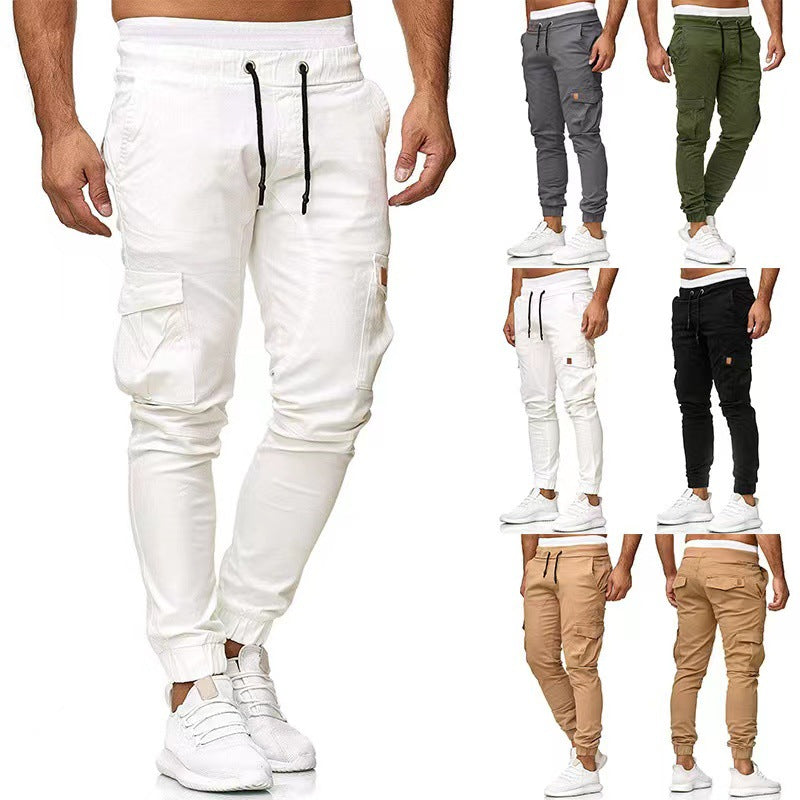 Herren nan taktische Cargo-Jogger mit Tunnelzug, elastischen Bündchen und Mehrfach-Taschen Echo Archiv