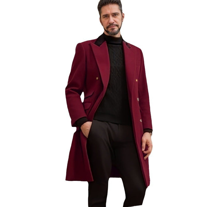 Herren eleganter Longblazer mit Doppelreihe Echoarchiv