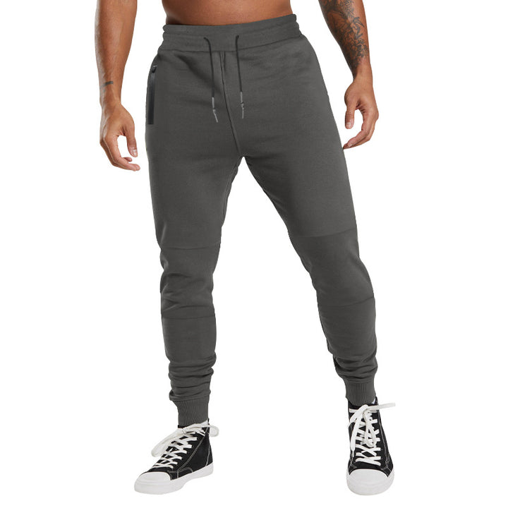 Herren Performance‑Tapered Joggerhose mit Reißverschluss‑Eingrifftaschen, elastischem Bund & gerippten Knöchelbündchen – Sorevano