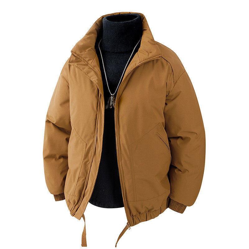 Herren Oversized Thermo‑Steppjacke mit hohem Kragen, Reißverschluss und Tunnelzug Echo Archiv