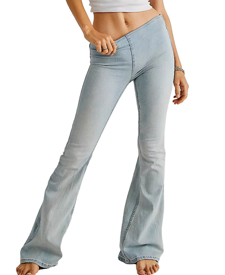 Damen Flared Jeans im lässigen Schnitt mit hohem Bund und formschmeichelnder Silhouette Echo Archiv