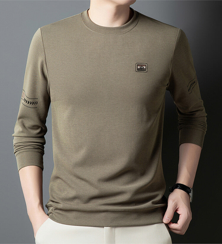 Herren Langarmshirt mit modischem Schnitt und feinen Akzenten Echoarchiv