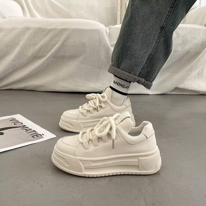 Damen modische Sneakers mit durchgehendem Plateau und elastischen Schnürsenkeln Echo Archiv