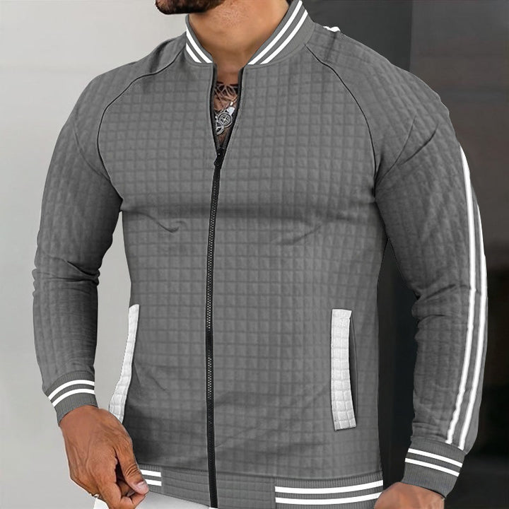 Herren gesteppte Sportjacke mit modernem Design und praktischen Reißverschlusstaschen Echoarchiv