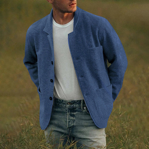 Herren Casual Strickjacke mit praktischen Taschen und modernem Schnitt Echoarchiv