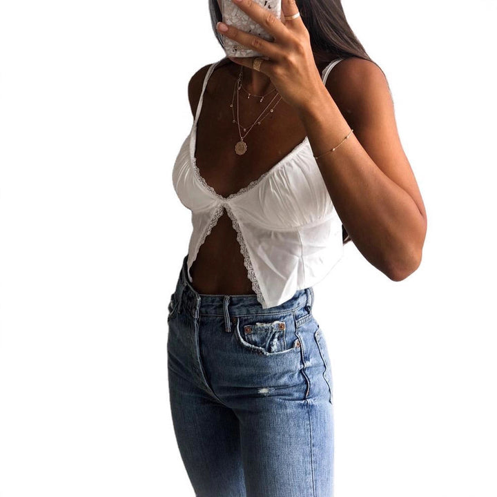 Damen Verführerisches Spitzen-Bustier mit zarten Rüschen Echo Archiv