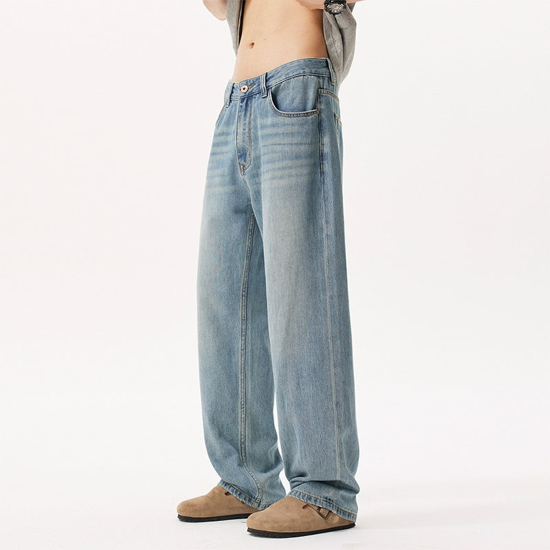 Herren Lässige und bequeme Weitgeschnittene Jeans Echo Archiv
