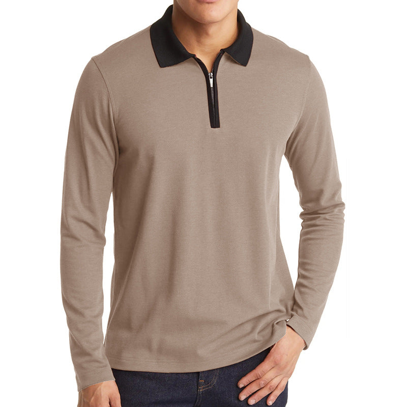 Herren sportliches Langarmshirt mit Reißverschluss Echoarchiv