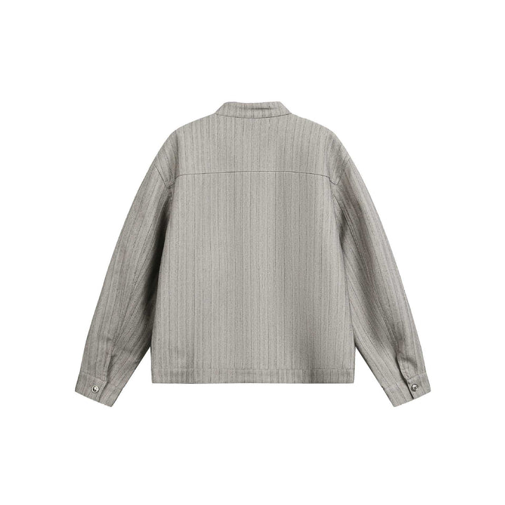 Unisex Oversize-Blouson im Workwear‑Stil mit Stehkragen und Knopfleiste Echoarchiv