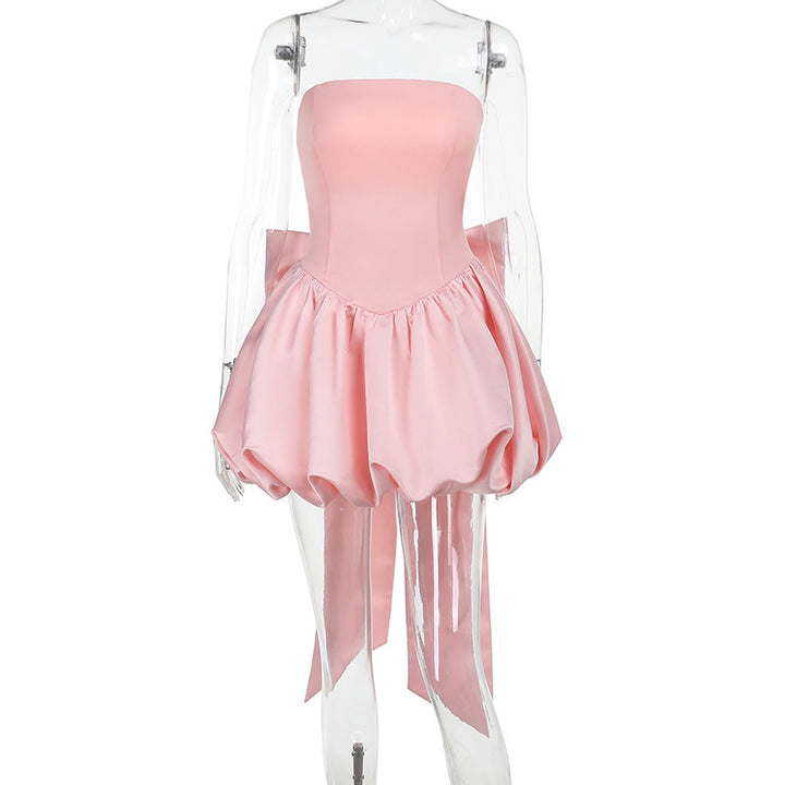 Damen schulterfreies Cocktailkleid mit voluminösem Rock Echo Archiv