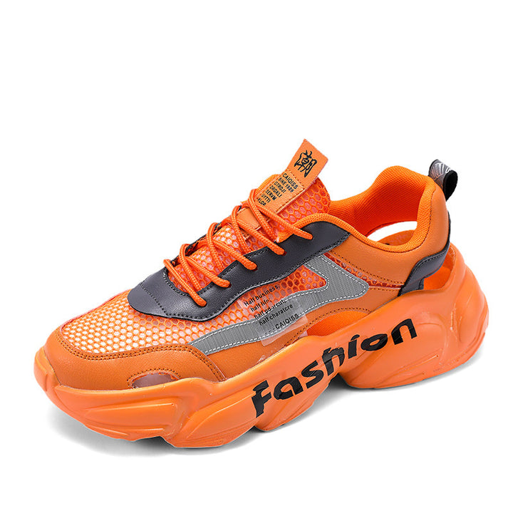 Unisex Voluminöse Chunky-Sneaker mit atmungsaktivem Mesh und profilierter Plateausohle Echoarchiv