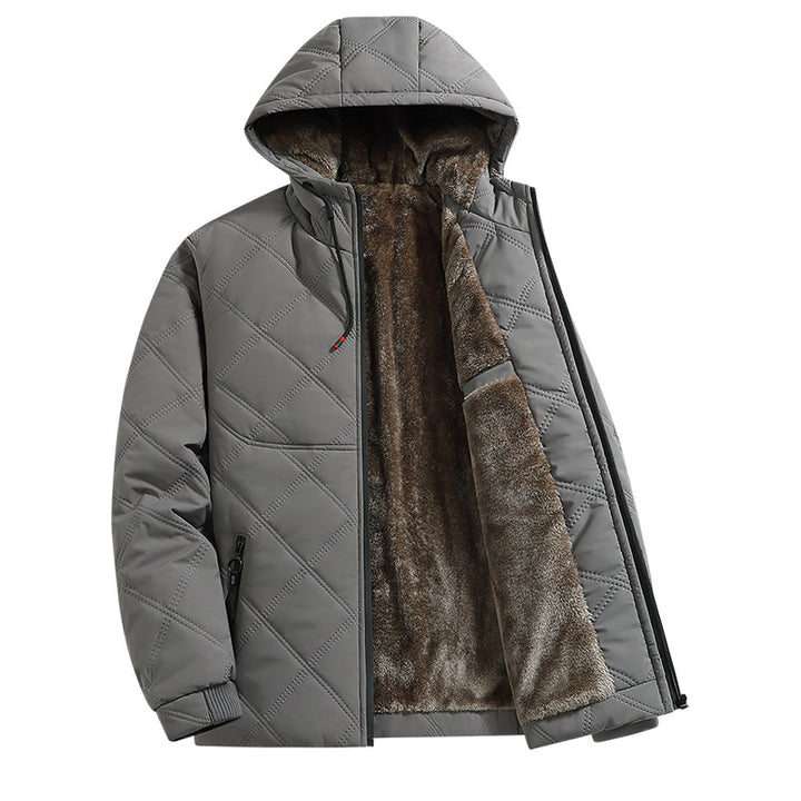 Herren Wattierte Steppjacke mit Kapuze Echo Archiv
