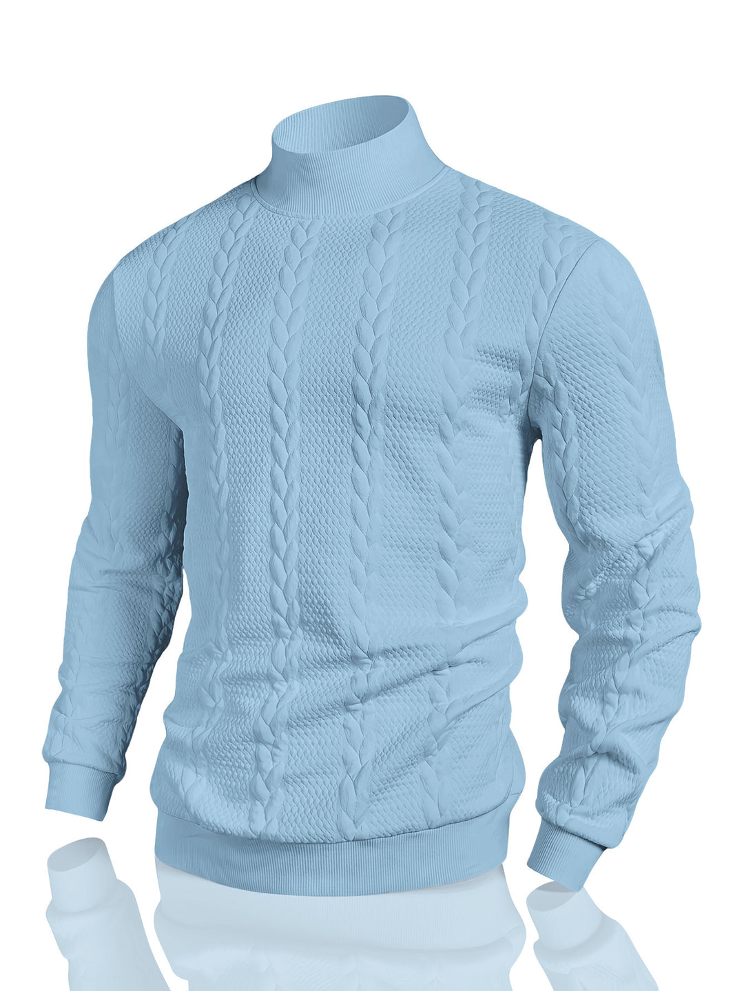 Herren Strickpullover mit hohem Kragen Echoarchiv