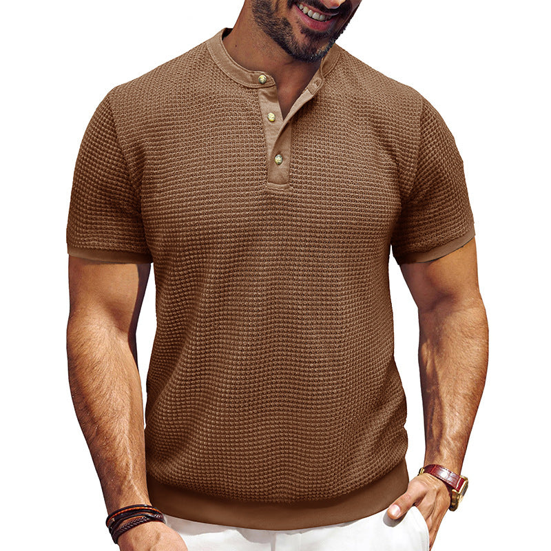 Herren Kurzarm-Shirt mit Knopfleiste Echoarchiv